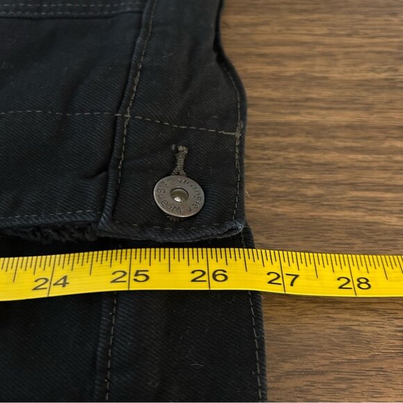 ❤️ Wrangler fleece lined Black Denim Jacket for Men XXL - Picture 8 of 9